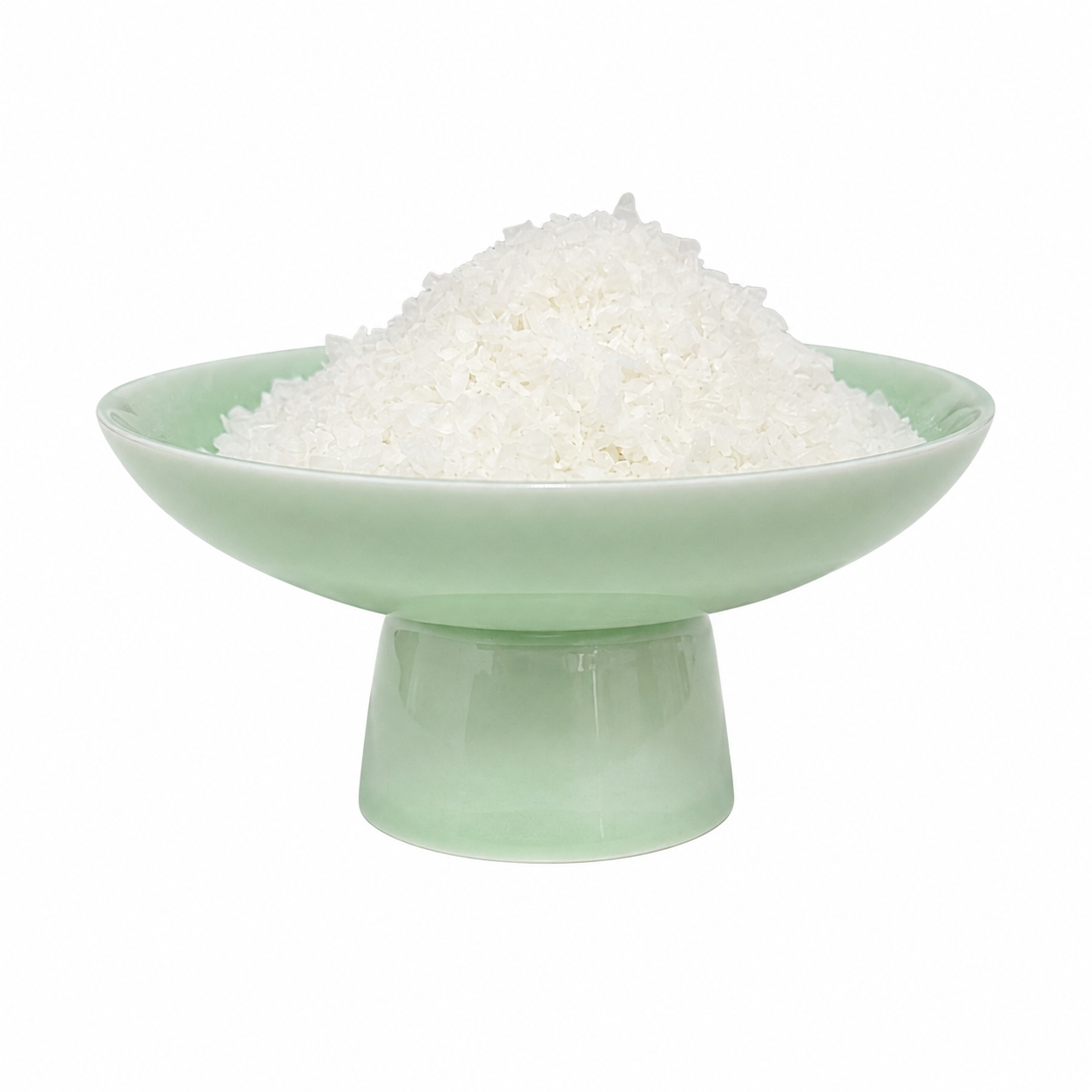 Granular iron-free aluminum sulfate